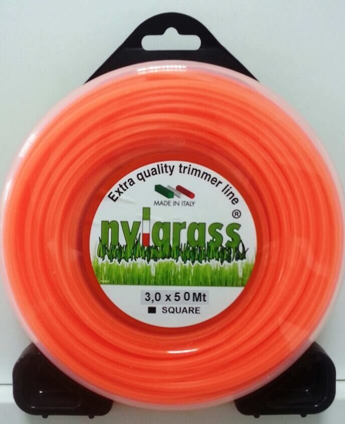 NYLGRASS 4 Köşe 3mm 50m Turuncu Misina