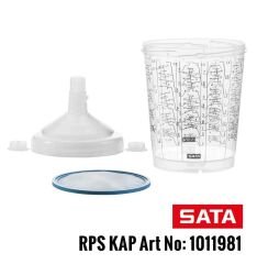 SATA RPS 0.9ltr Kapak ve 200m. Düz Süzgeç Seti