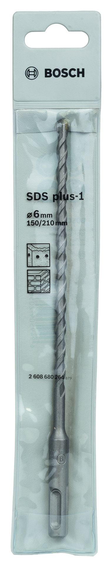 Bosch Plus-1 Serisi SDS-Plus Kırıcı Delici Matkap Ucu 6x210 mm