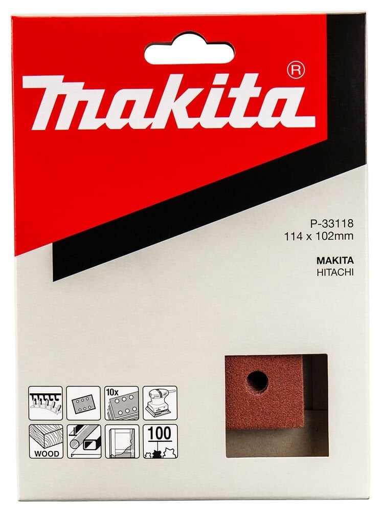 Makita P-33118 - Cırtlı Zımpara - 100 Kum 102x115 Mm