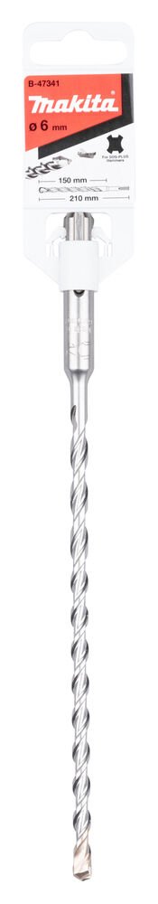 Makita B-47341 - V Plus Seri̇si̇ Sds Plus 2 Elmasli Uç 6x210 Mm