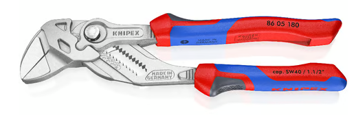 Knipex 86 05 180 DÜZ ÇENE AYARLI PENSE