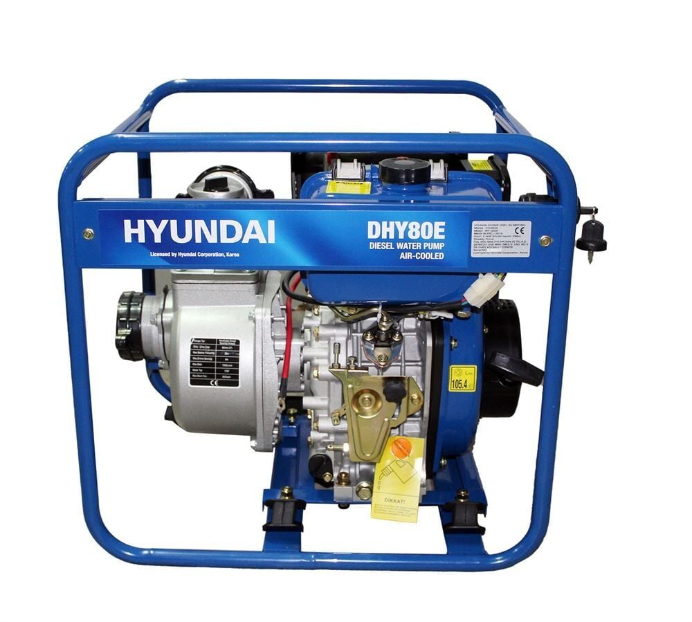 Hyundai DHY80E Di̇zel Su Motoru Dhy80E - Marşli