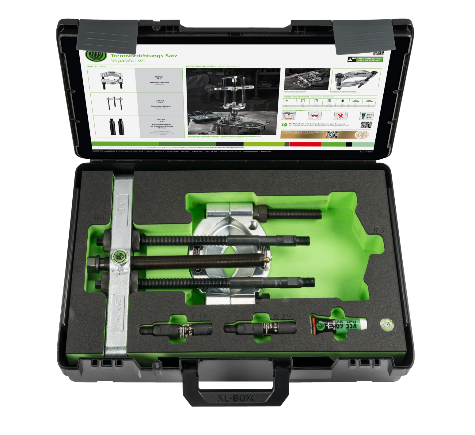 Kukko - Dış Rulman Çektirme Takımı 15-c