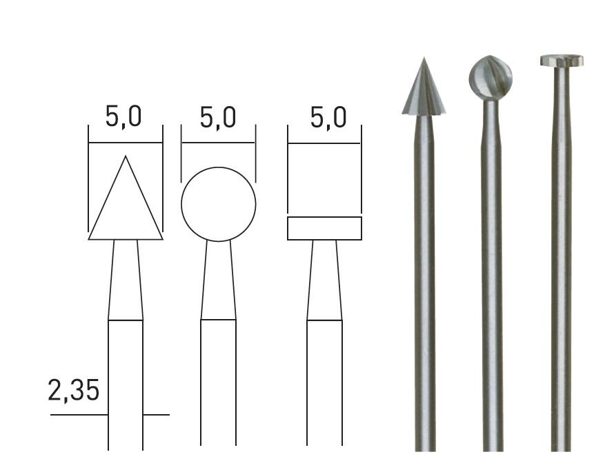 Proxxon 28720 - Freze Uç Seti 3'lü - Yüksek Performans