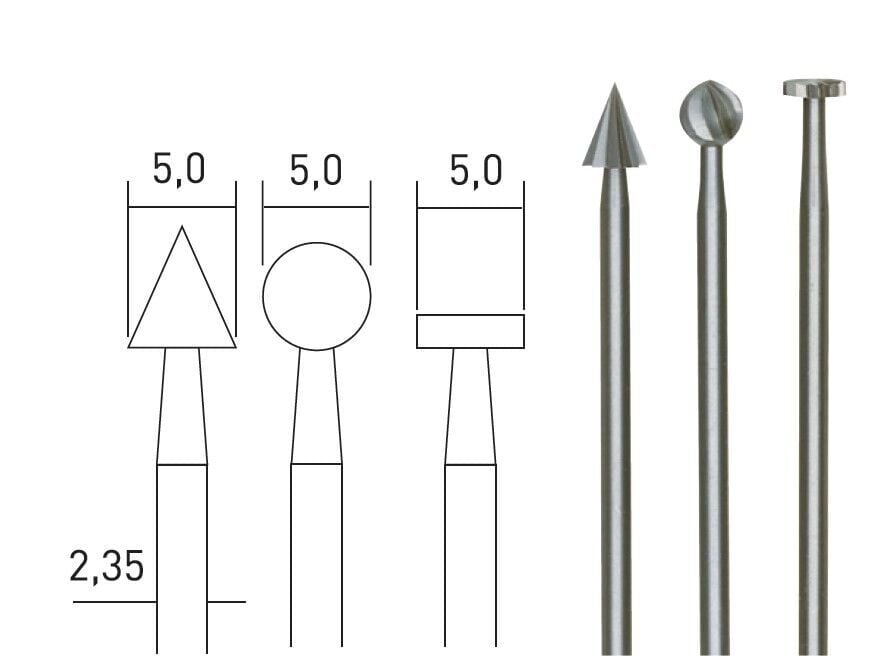 Proxxon 28720 - Freze Uç Seti 3'lü - Yüksek Performans