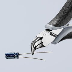 Knipex 35 42115ESD - Elektroni̇kçi̇ Eğri̇ Kargaburun - Esd