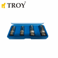 TROY 26155 Bozuk Civata Sökme Seti, 1/2'' , 4 Parça