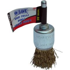 Hawk HA10141 - Sarı Tellili Pimli Kalem Fırça 17 Mm - Yüksek Kalite