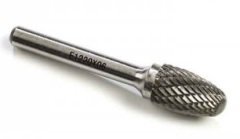 TR /3234/ E- Oval Gövdeli / Ebat E16X25X06/Çap 16/Kesme Boyu 25/Boy 65/Arka Şaft 6