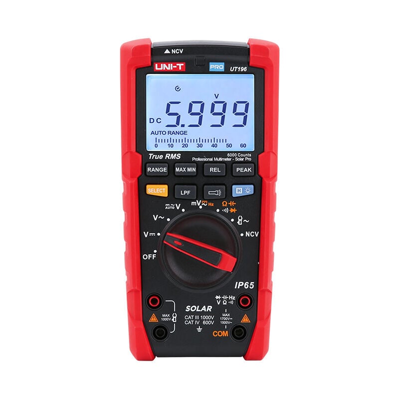 DC SOLAR 1700V True RMS Profesyonel Multimetre