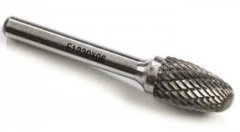 TR /3239/ F- KÜRE UÇLU ÇAM / Ebat F16X25X06/Çap 16/Kesme Boyu 25/Boy 65/Arka Şaft 6