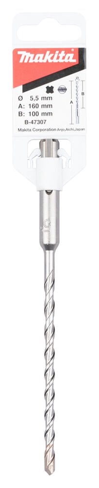 Makita B-47307 - V Plus Seri̇si̇ Sds Plus 2 Elmasli Uç 5,5x160 Mm - Dayanıklı ve Hızlı