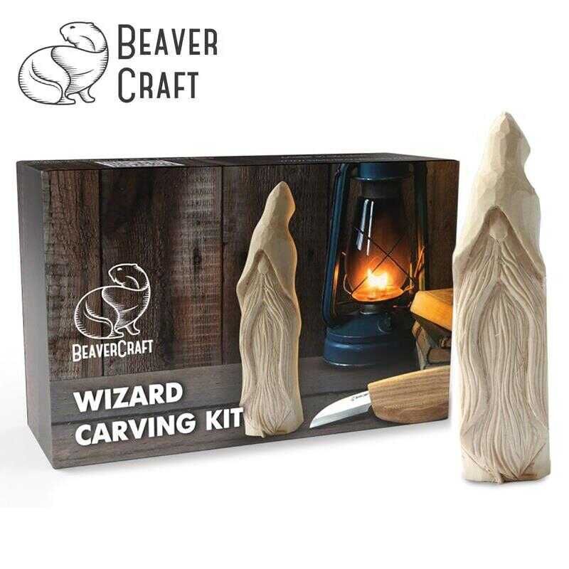 BeaverCraft DIY03 Ahşap Sihirbaz Figürü Oyma Hobi Seti