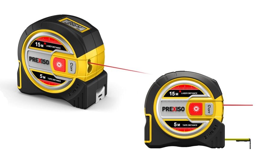 Prexiso PLT15 - Lazerli Şerit Metre - Hassas Ölçüm İçin İdeal