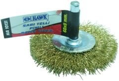 Hawk HA10127 - Sarı Telli Pimli Daire Fırça 40x6 Mm