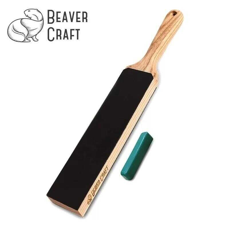 BeaverCraft LS6P1 Çift Yüzeyli Deri Masat ve Parlatma Macunu Seti, 2 Parça