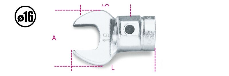 Beta - Açık Ağız Tork Anahtar Soketi 642 12