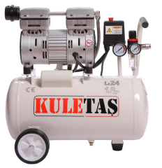 Kuletaş Süper Sessiz Yağsız Hava Kompresörü 24 Litre