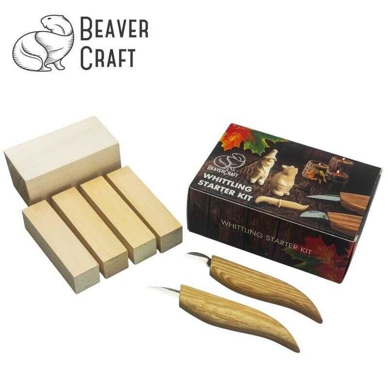 BeaverCraft S16 Çip Oyma ve Yontma Bıçağı Seti, 7 Parça