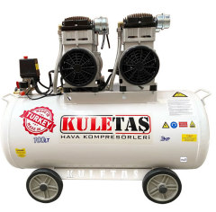 Kuletaş 100 Litre Sessiz Yağsız Hava Kompresörü 3 HP (YERLİ ÜRETİM)