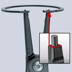 Knipex 49 11 A2 - Ağır Hizmet Dış Segman Pense 180 Mm - Dayanıklı ve Hassas