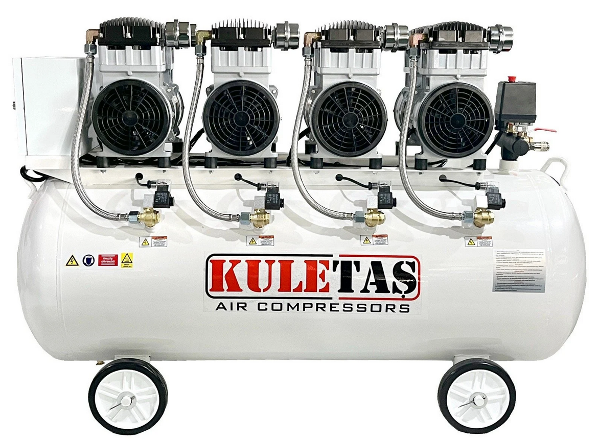 Kuletaş Süper Sessiz Yağsız Kompresör 200 Litre (6 Hp)