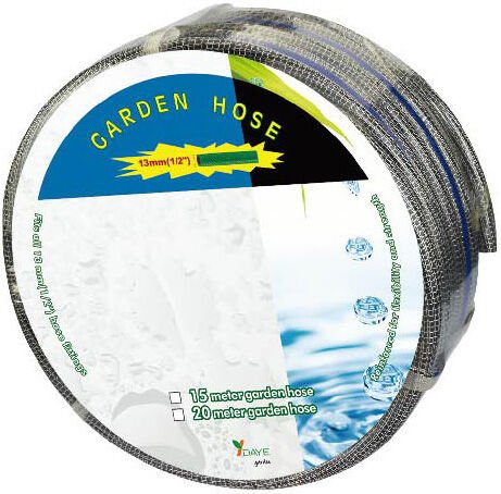 Daye DY5220 - Gri Kanca Dokuma Bahçe Hortumu 20mt 1/2''