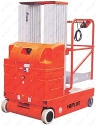NETLİFT Akülü Yürütmeli Çalışma Platform (ÇİFT DİREK ÇALIŞMA PLATFORMU NL-AMWP 7.5-2000)