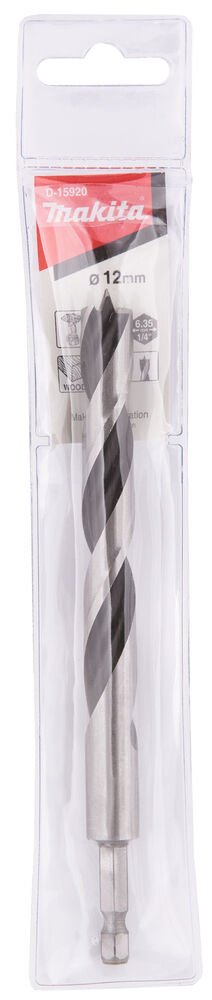 Makita D-15920 - 1/4'' Altıgen Ahşap Delme Matkap Ucu 12x150 Mm