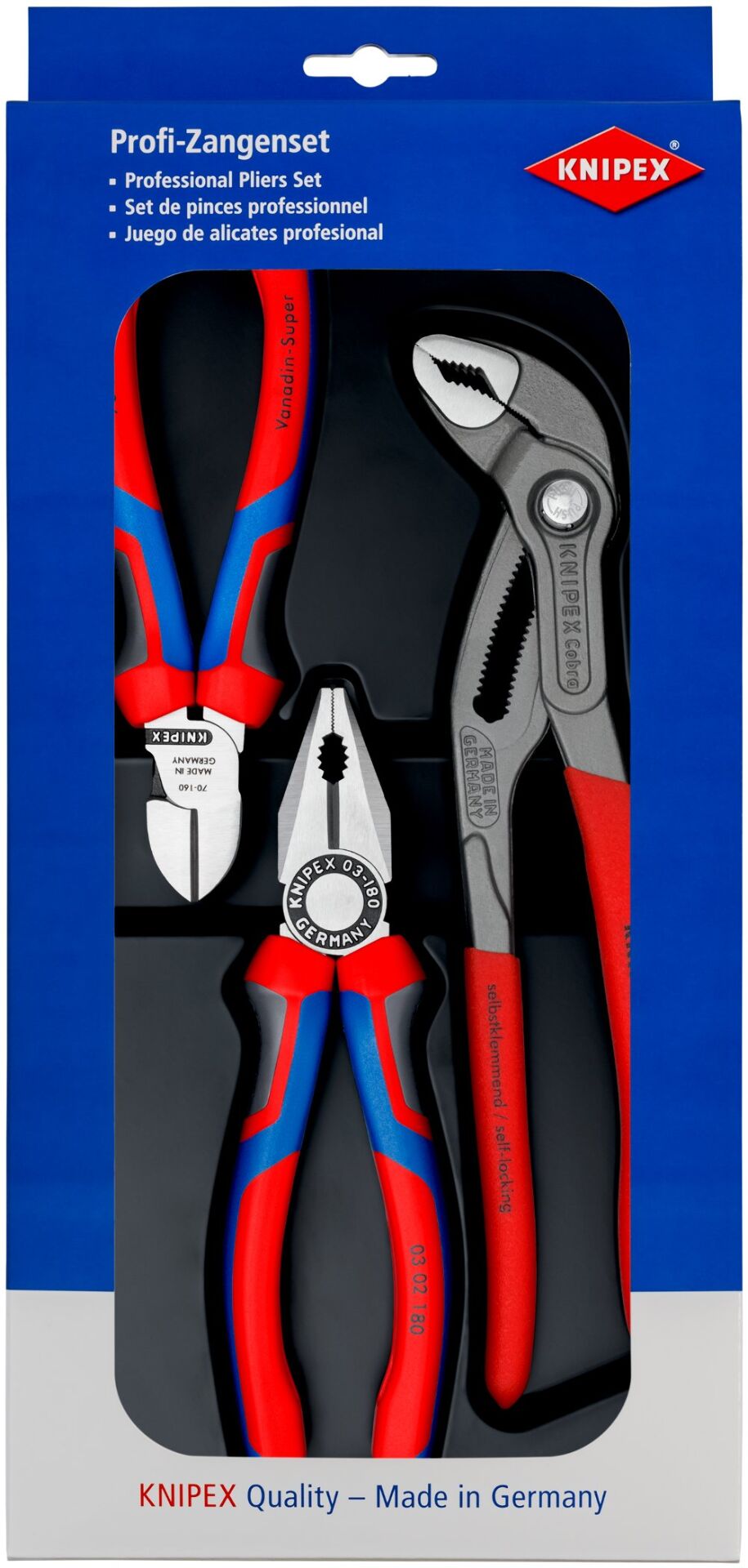 Knipex 00 2009V01 - Kombine Pense ve Yan Keski Seti - Yüksek Kalite