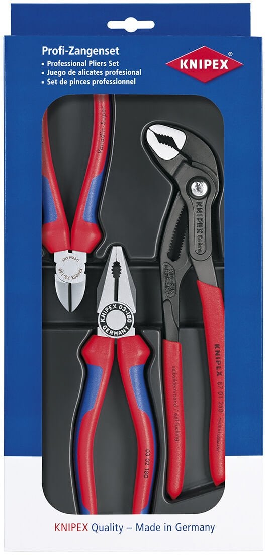 Knipex 002009V01 - Kombine Pense ve Yan Keski Seti - Yüksek Kalite