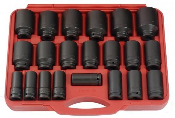 GENIUS TF-417MB 1/2'' KISA Havalı Lokma Takımı (17 Parça, 8-32mm)