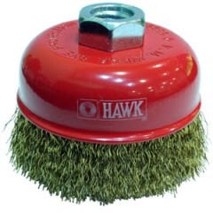 Hawk HA10111 - 65 Mm Sarı Dalgali Telli M14 Vidalı Daire Fırça