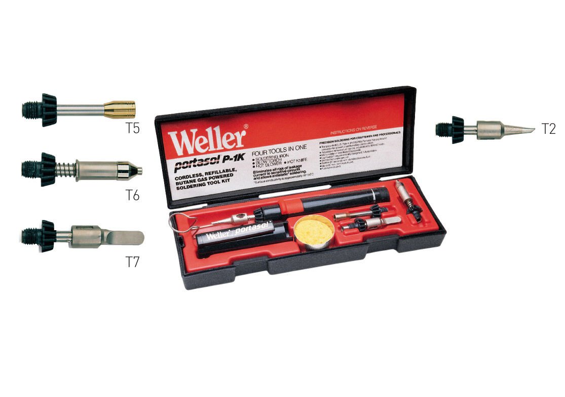Weller P1K - Doldurulabilir Bütan Gazlı Lehim Havya Seti