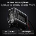 NOCO AIR20 12Volt Akü Bağlantı Maşalı 100 PSI Ayarlanabilir Dijital Basınç Göstergeli Profesyonel Lastik Şişirme Pompası