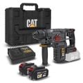 CAT DX2150 18Volt/4.0Ah 2.8J Li-ion Çift Akülü Kömürsüz Profesyonel SDS-Plus Kırıcı/Delici