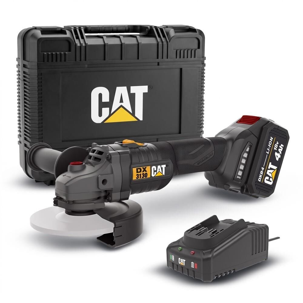 CAT DX3130 18Volt/4.0Ah 125mm Tek Akülü Kömürsüz Profesyonel Avuç Taşlama