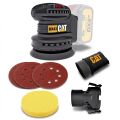 CAT DX43B 18Volt 125mm Kömürsüz Devir Ayarlı Profesyonel Eksantrik Zımpara (Akü Dahil Değildir)