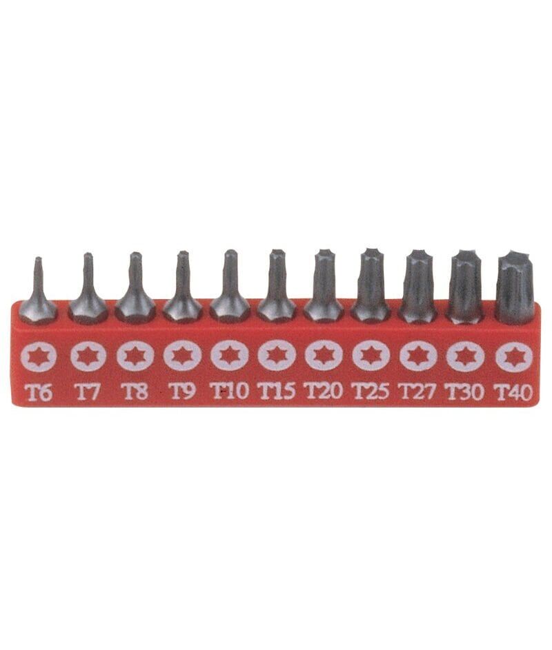 GENIUS SB-711TP 1/4'' Arkalı TORX Bits Uç Takımı - 11 Parça T6-T40 Seti