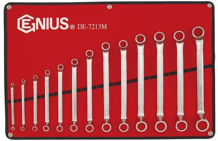 GENIUS GRP-7608M Cırcırlı Kombine Anahtar Takımı 8-19mm 8 Parça