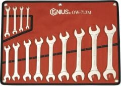 GENIUS GFP-7608M Mafsallı Cırcırlı Kombine Anahtar Takımı (8-19mm, 8 Parça)