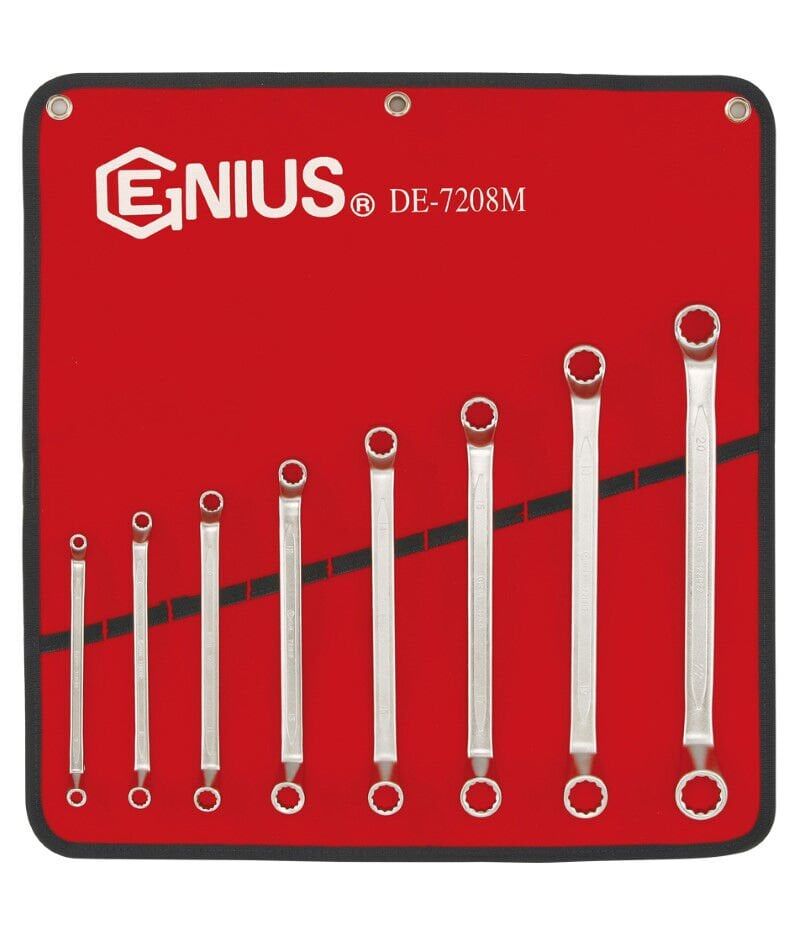 GENIUS DE-7208M Yıldız Anahtar Takımı 6-22mm 8 Parça Mat