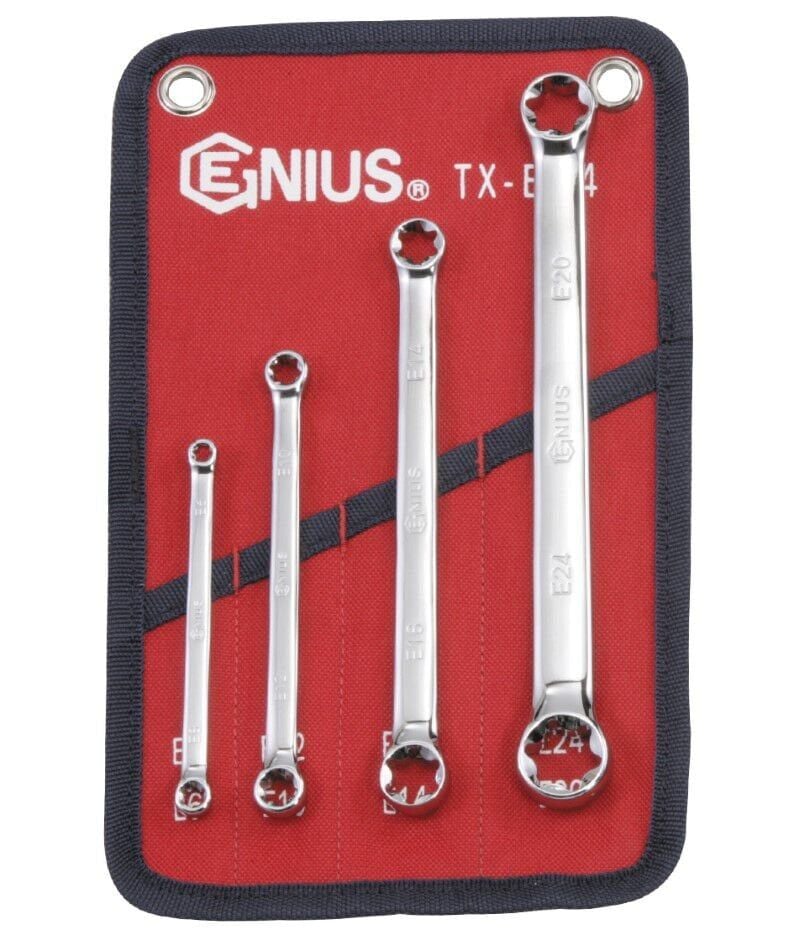 GENIUS TX-E04 TORX ANAHTAR TAKIMI (E6-E24) 4 Parça Set