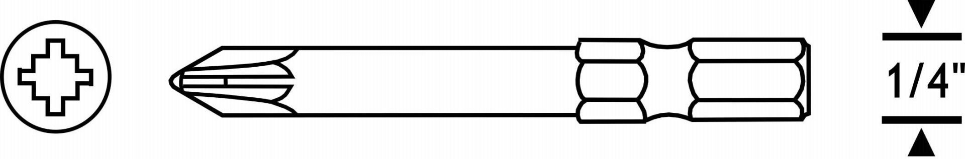 Proscr SCR03175 - Pozit Bits Uç Pz2 75mm - Yüksek Kalite
