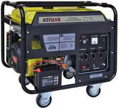 ATiMAX AG7000E 7,0 KVA, MONOFAZE, MARŞLI, TEKERLİ BENZİNLİ JENERATÖR