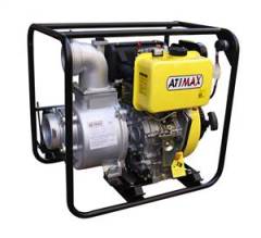 ATiMAX ADP40HE 4 İNÇ 11 HP DİZEL MARŞLI MOTOPOMP (YÜKSEK BASINÇLI 50 m. / 55 TON ) / SALYANGOZ  TEKERLEKLİ ŞASE /