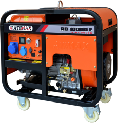 ATiMAX AD10000E  9,0 KVA, MONOFAZE, DİZEL KAPALI KASA, MARŞLI, JENERATÖR