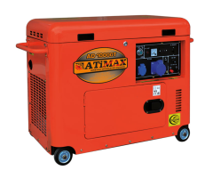 ATiMAX AD10000T 9,0 kVA, MONOFAZE, KABİNLİ, SESSİZ, MARŞLI DİZEL PORTATİF JENERATÖR