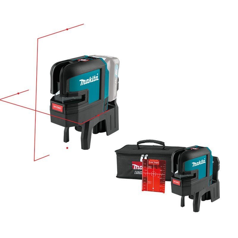 Makita SK106DZ - 4 Nokta Kırmızı Çapraz Çizgi Lazer Sk106dz